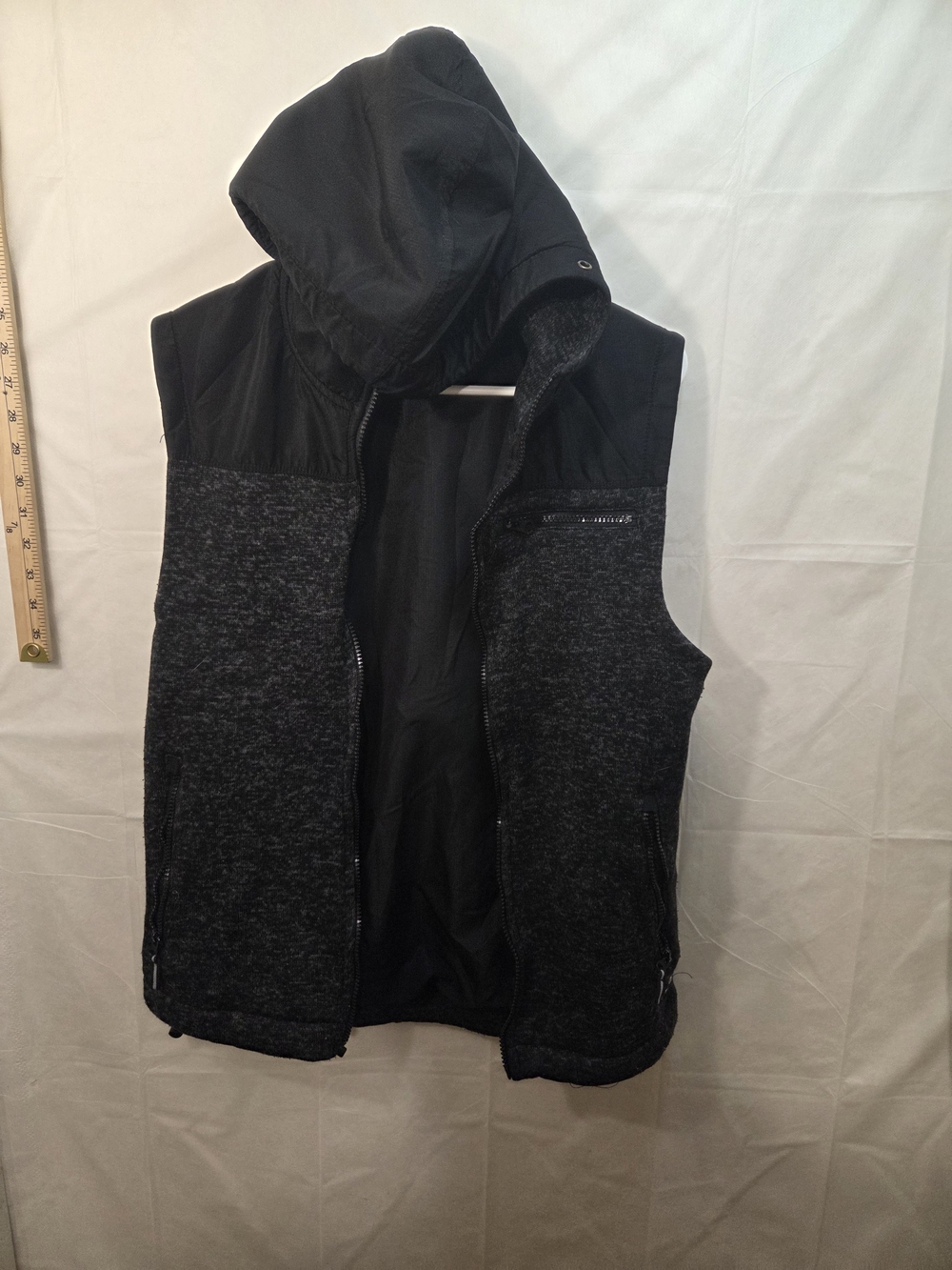 Rugby Ralph Lauren Black & Charcoal Hooded Vest
